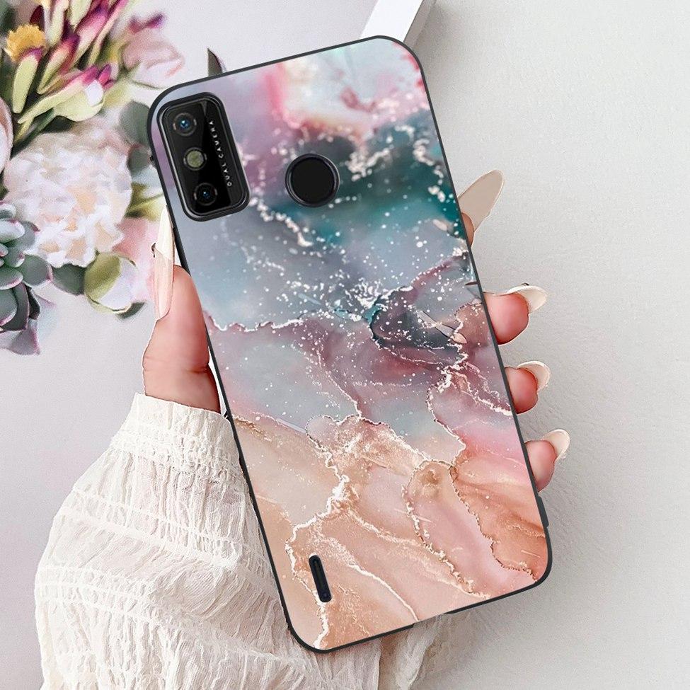 For Tecno Spark 6 Go KE5j KE5k Case For Tecno Spark Go 2020 KE5S Cover Silicone Cute Fashion Flowers Funny Painted Back Cover
