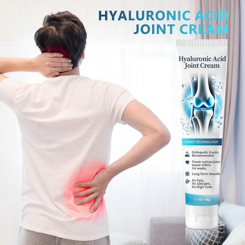 1-3x Hyaluronic Acid Joint Cream, Hyaluronic Acid Joint Massage Cream, Advanced Joint and Bone Care Gel for Back, Neck, Hands, Knees