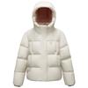 Girls' Diamond Velvet Goose Down Puffer Jacket