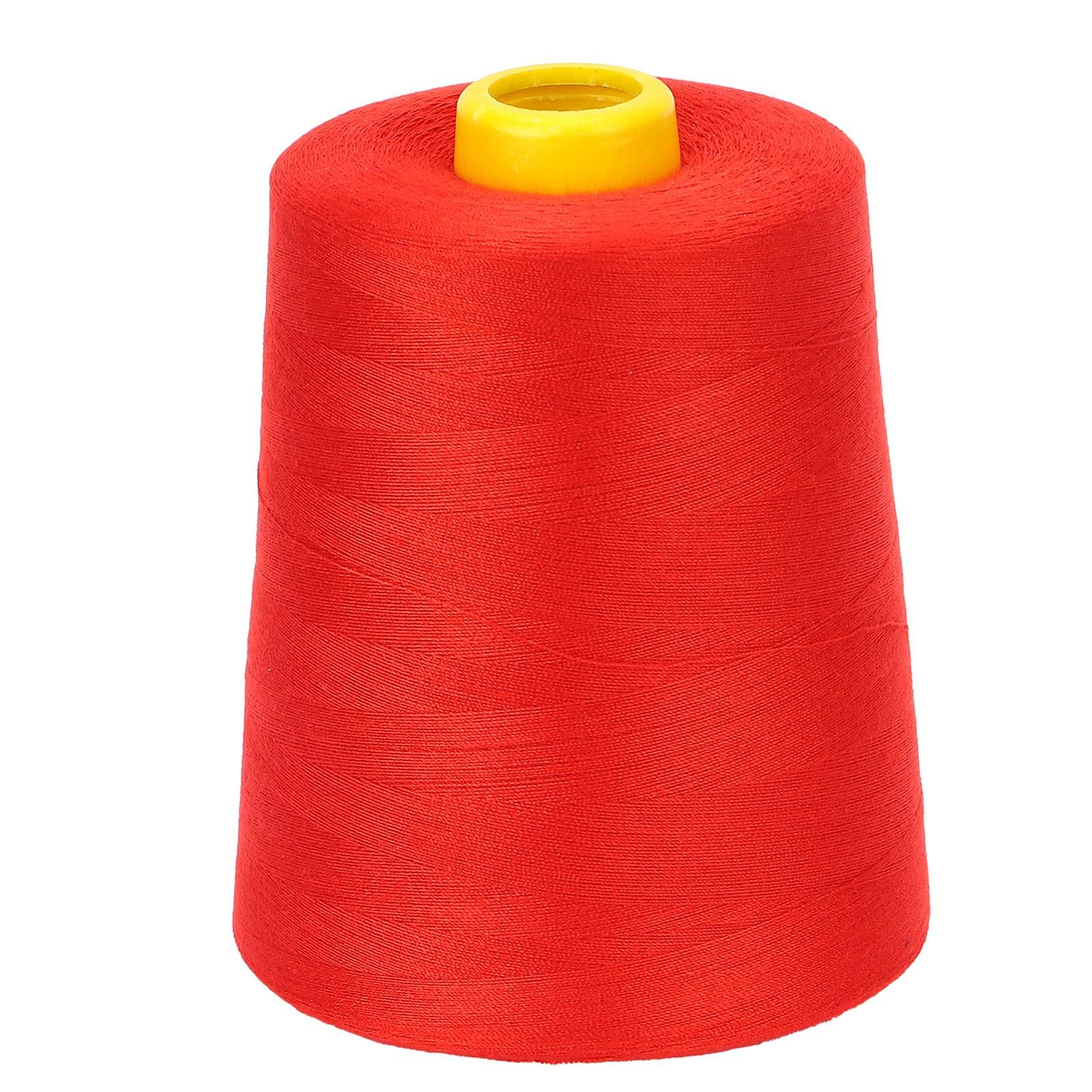 Sewing Thread 8000 Yards Multiple Coloured Polyester Yarns for DIY Embroidery Machine Project Red