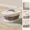 Portable Foldable Foot Bath Tub - Thick Plastic Space-Saving Design, Needed for Home,Bedroom Use - Bathroom Accessories