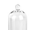 Cloche Glass Dome Candle Holder with Top Handle for Candy Nuts Aroma Stones