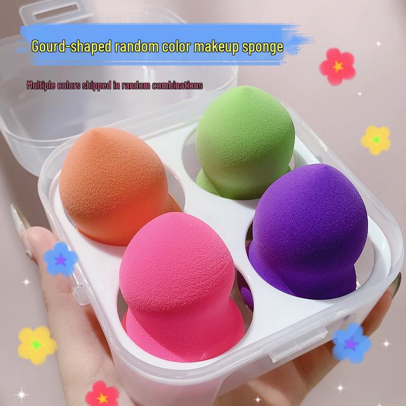 

Lansi Beauty 4-Piece Non-Absorbent, Crease-Free Makeup Sponges – Wet & Dry Use Teardrop Set