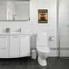 Funny Cow Pooping Metal Poster for Toilet Wall Art