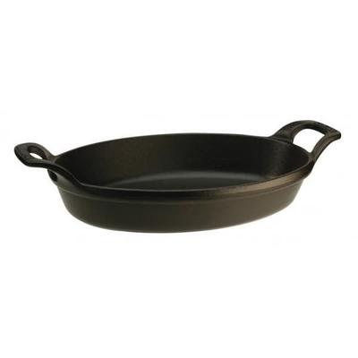Stackable Oval Dish - Staub - 1302123 - Cast Iron - 21 Cm - Black