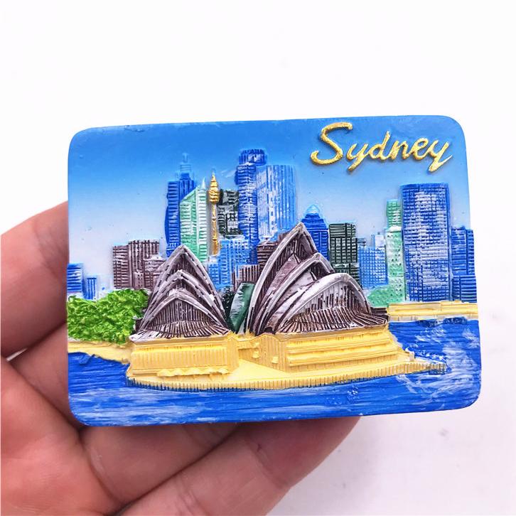 Australia Travelling Souvenirs Fridge Magnets Australian Resorts Sydney Melbourne Magnetic Stickers for Message Board Home Decor