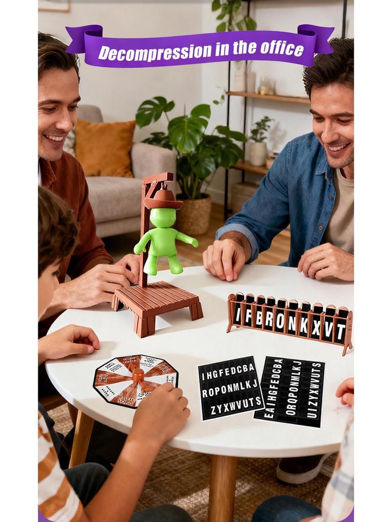 Cross-Border Magnetic Gallows Tabletop Game: English Word Game for Parent-Child Interaction