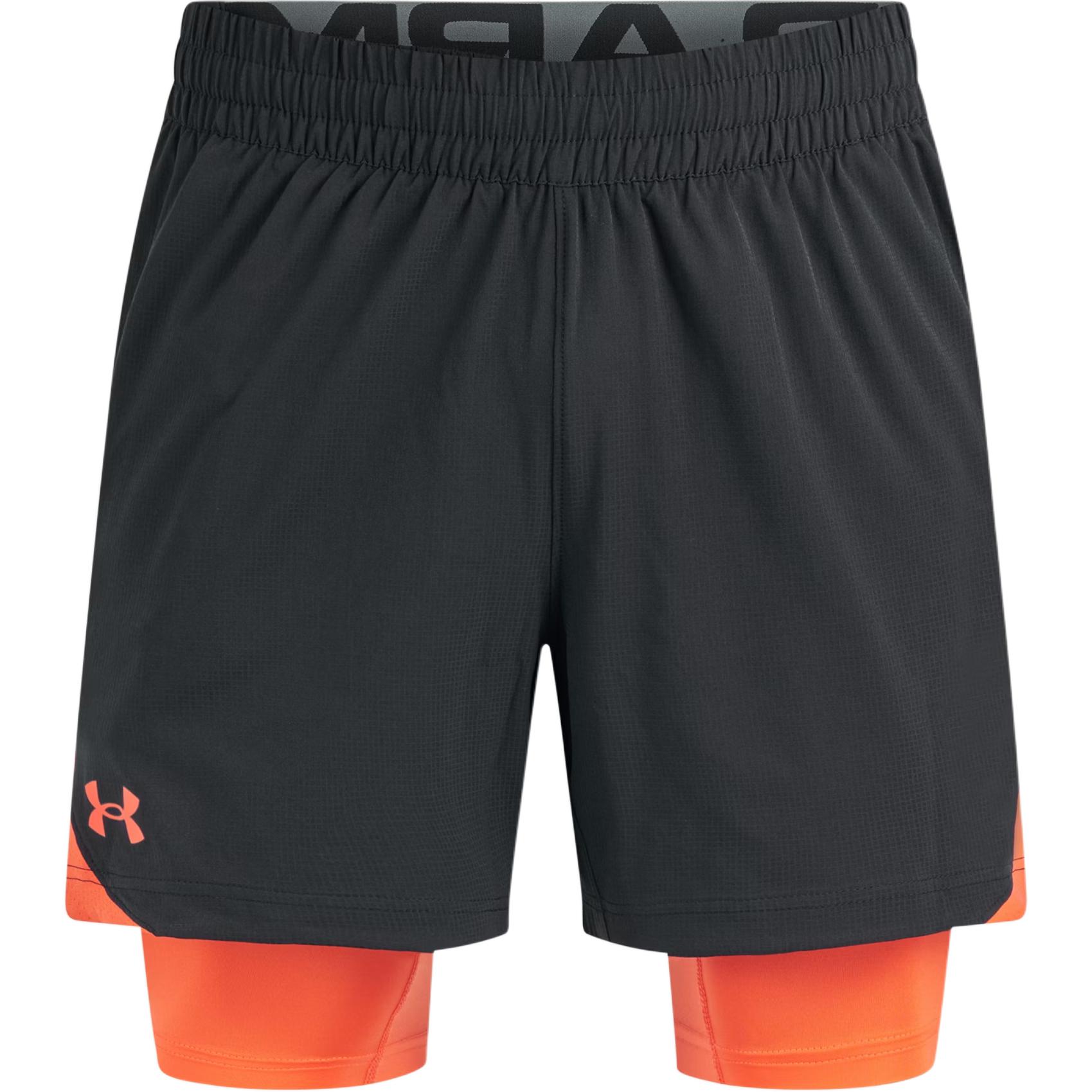 Under Armour Logo Quick-Dry Breathable Two-In-One Sports Shorts Men shorts 1383345-008 XXL