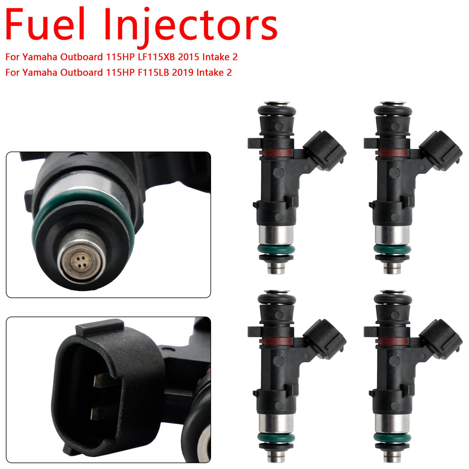 

4PCS 6DA-13761-00-00 Fuel Injector 6DA-13761-01 For Yamaha Outboard 150 175 200 HP