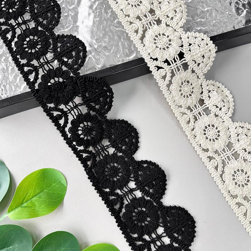 6.5Cm Retro Crochet Barcode Clothing Home Textile Handmade Lolita Water-Soluble Lace Decoration Accessories