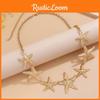Chain Starfish Waist With Electroplated Alloy For Summer Accessory Fashion
