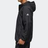 adidas Men's Windbreaker Hooded Jacket Black FM5345