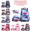 Stylish Stranger Things Canvas Backpack Set Includes Shoulder Bag And Pencil Case Perfect For Casual Travel