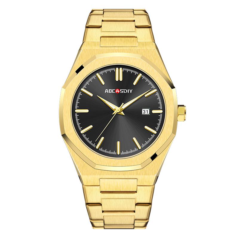 AOCASDIY Luxury Man Wristwatch Business Waterproof Luminous Date Square Men's Watches Clock Alloy Quartz Men Watch reloj hombre