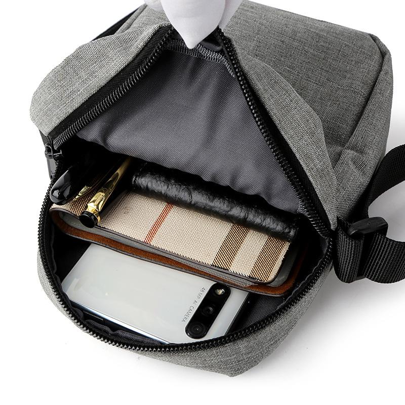 Korean version of canvas messenger bag student casual simple shoulder diagonal cross mobile phone bag