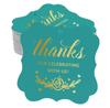 Inkdotpot Real Gold Foil Thanks For Celebrating With Us Bridal Shower-Baby Shower-Retirement-Wedding-Birthday Tags
