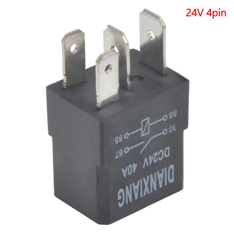 1PC Automotive Relay 40A 12V/24V 4 Pin 5 Pin Small Waterproof Relay Lighting Controller