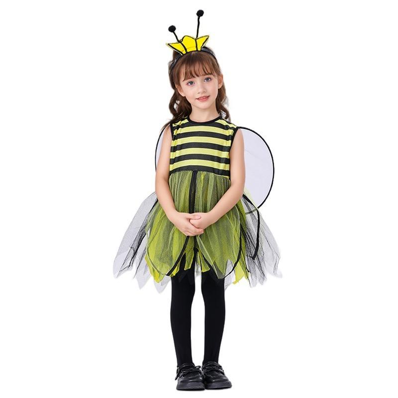 Adorable Bee Ladybug Costume for Kids Cartoon Animal Dress Up Party Outfit