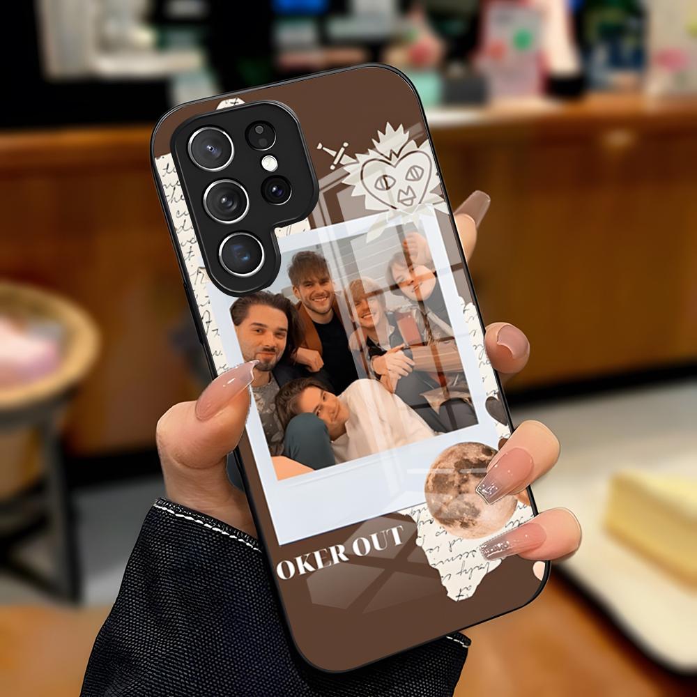 

J-Joker Out Band Phone Case For Samsung S26 S25 Plus S20 S20 Plus S22 Ultra S23 FE S21 Plus S21 Ultra Glass Cover Samsung S23 FE
