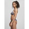 Bikini femme Urban Classics tie dye triangle back - noir/blanc - XS