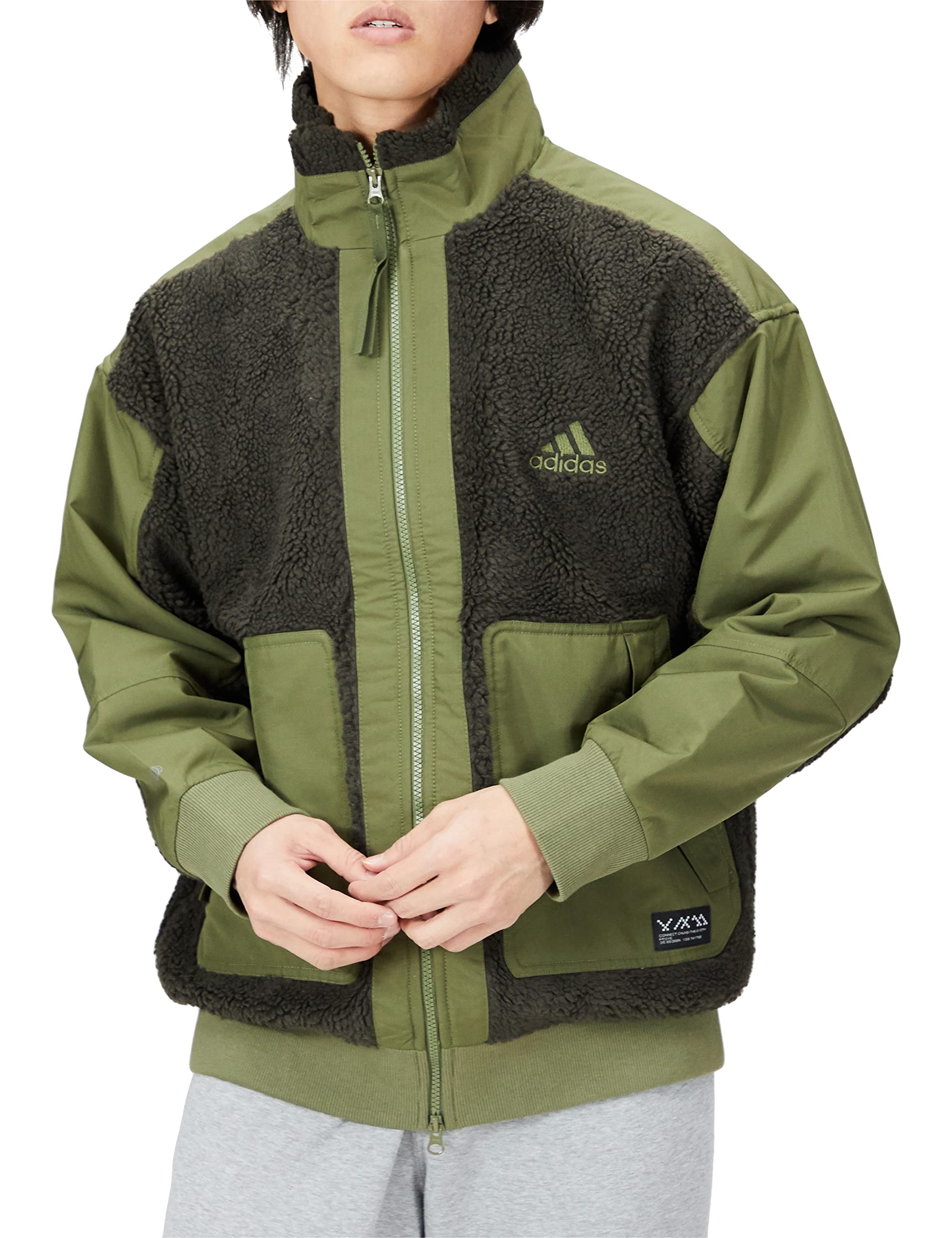 

Джерси Верх PRSVE Значок Спортивная куртка Sherpa UW071 Shadow Olive XL [Adidas] Мужская олива/Focus (HP1390)