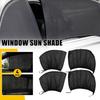 4X Sun Shade Front & Rear Window Screen Cover Sunshade Protector BLACK Car PARTS