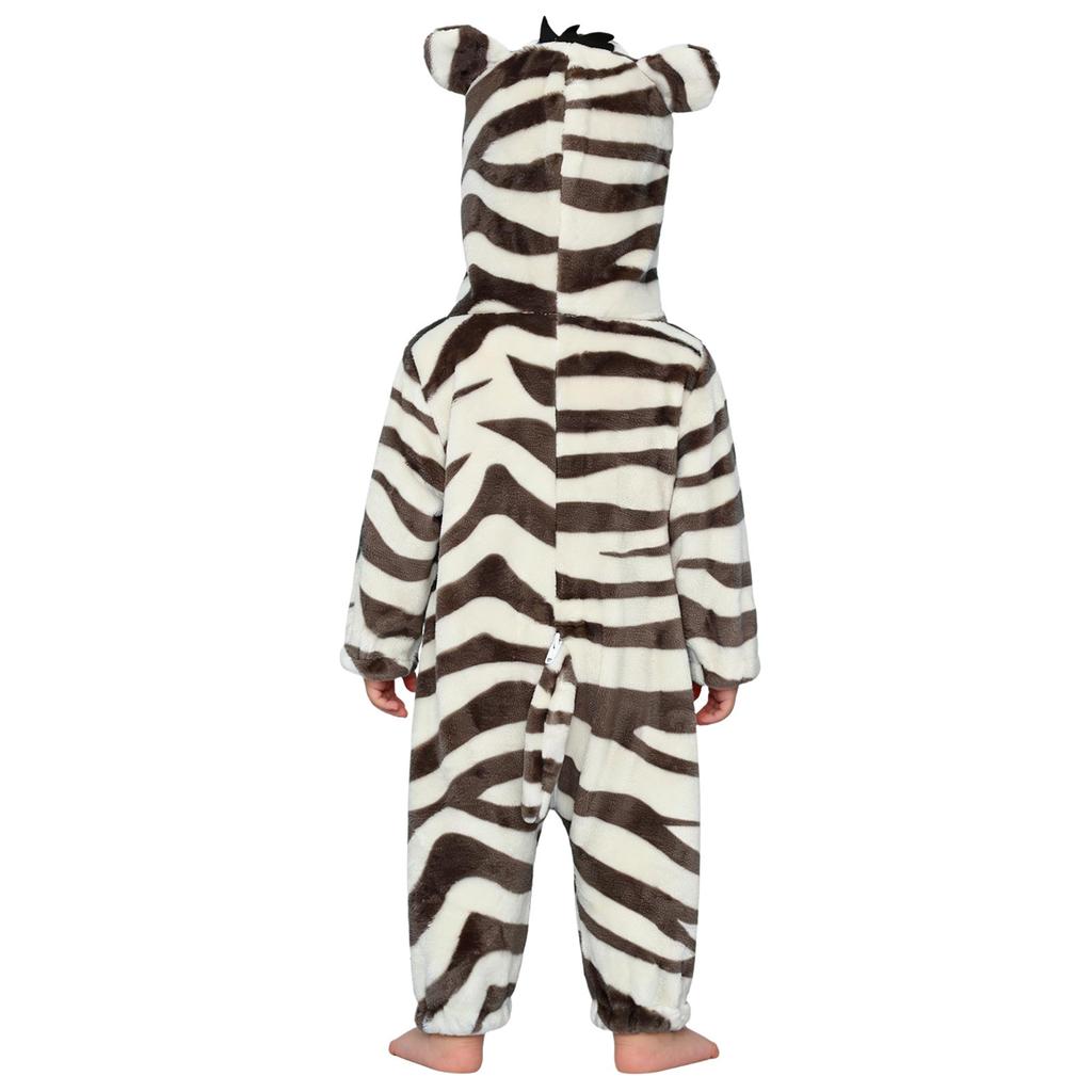Baby Cute Animal Jumpsuit Hooded 3D Tail Long Sleeve Zip Up Cosplay Homewear