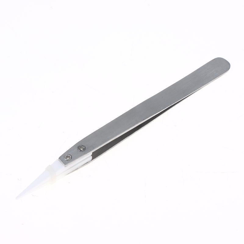 

Metal Ceramic Tipped Tweezers Ceramic Tips Heat Pointed Resistant Heat Resistant Tweezer Fine Pointed Tip A1