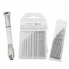Pin Vise, Hand Drill, Craft Tool, Retractable, Interchangeable Drill Set (1 Pin Vise + 20 Drills)