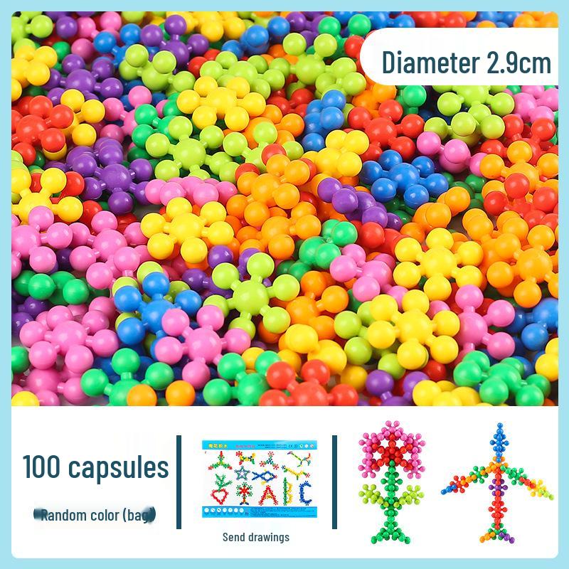 

Кубики-снежинки для детского сада - Сцепляющийся пазл Цветок сливы для образования в раннем детстве