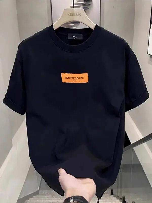 2025 New Summer Men Fashion 100 Pure Cotton TShirt  Fantastic Comfortable Printting Partner Tshirt Sports Outdoor Tshirt Tops