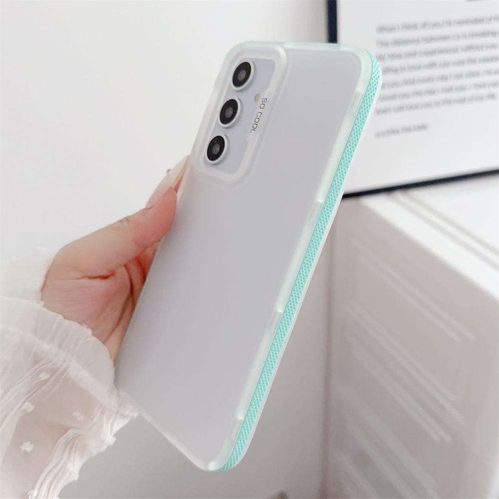 Matte Clear Soft Case for Samsung Galaxy S24 Ultra S24 Plus S23 S21 FE A15 A55 A35 5G A34 A25 A23 A13 A14 Shockproof TPU Cover