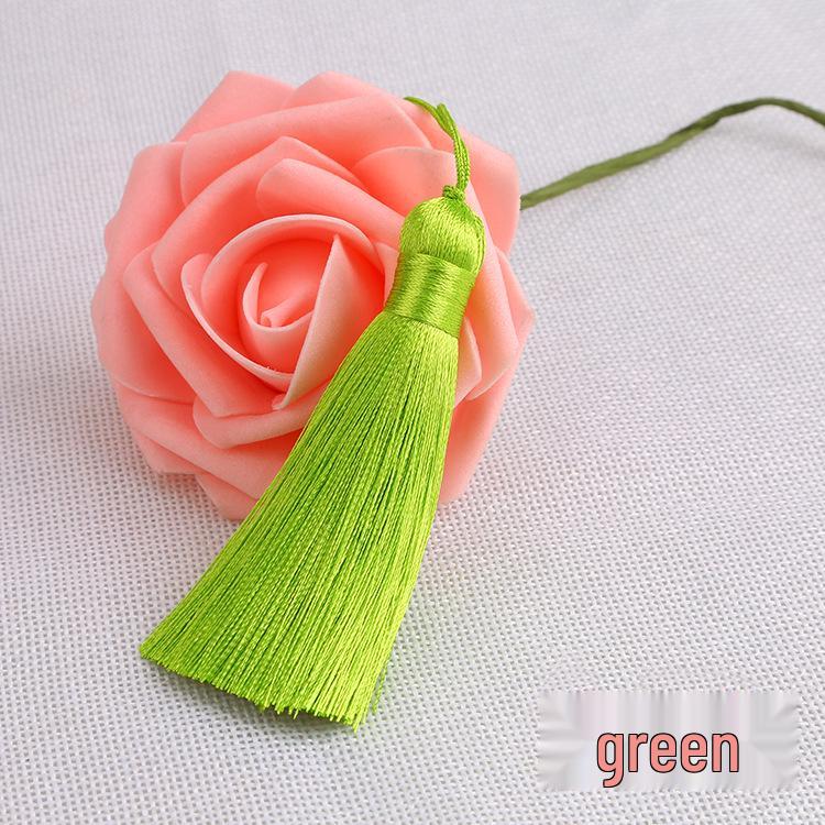 8cm Short Tassel Pendant USB Drive - 32 Colors Ice Silk Bookmark