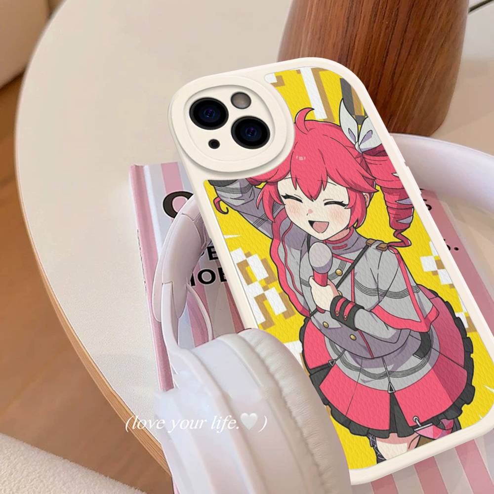 Popular Virtual Singer Kasane Teto Anime Phone Case Hard Leather For IPhone 16 15 14 13 12 Mini 11 14 Pro Max Xs X Xr 7 8 Plus