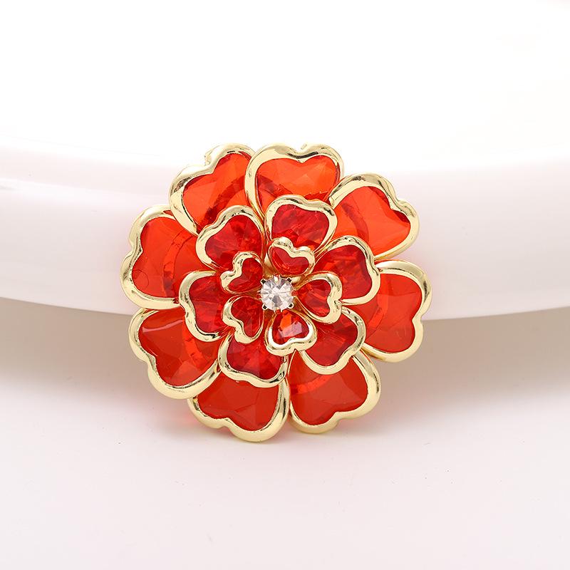 Handmade Acrylic Camellia Rhinestone Garment and Jewelry Decorations