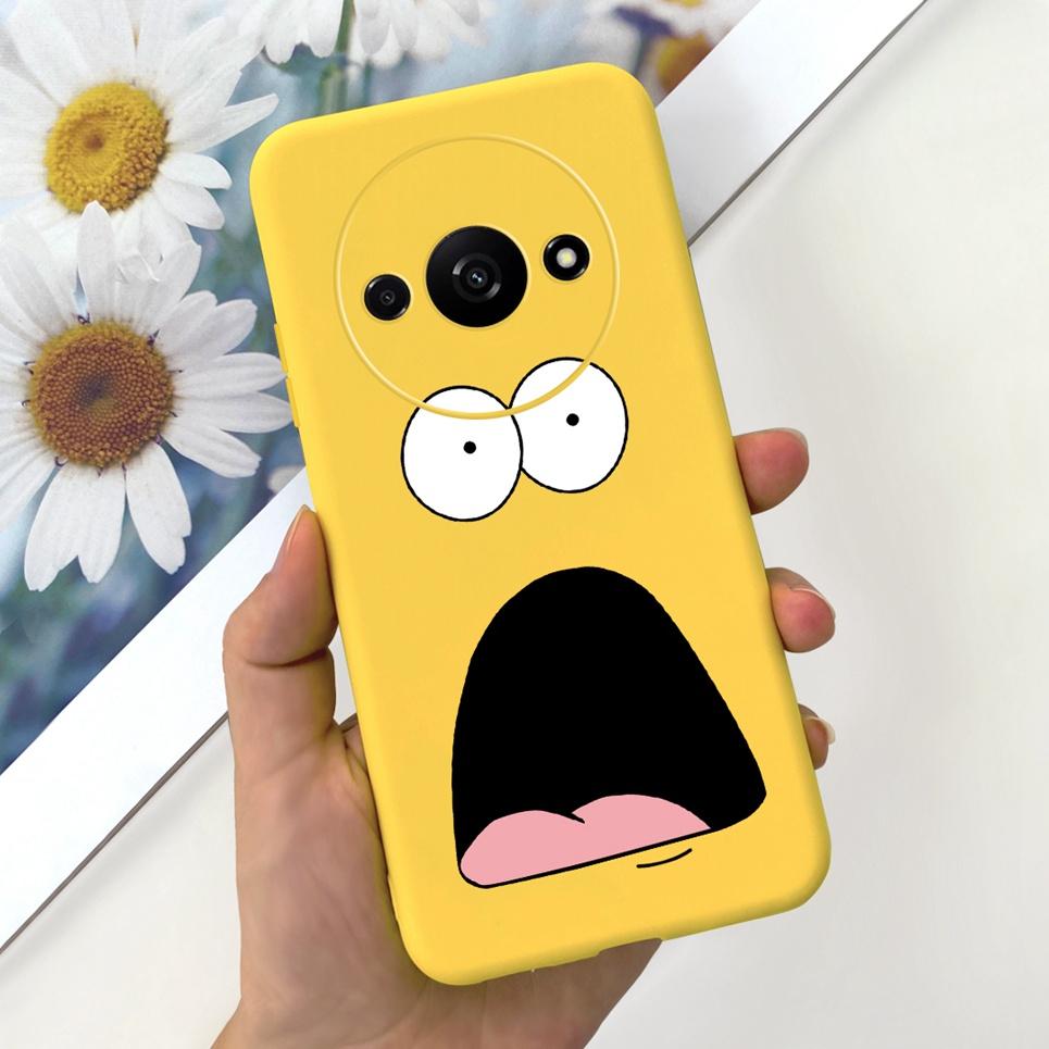 Rückseite für Xiaomi Redmi A3 4G Drachen Cartoon Tiere Cartoon Malerei Funda Etui für Xiomi RedmiA3 A 3 Weiche TPU Silikon Tasche