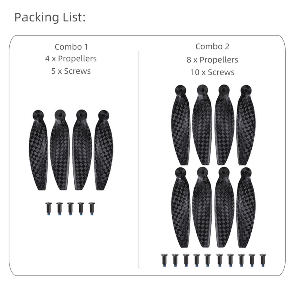 For DJI Mini 4K/Mini SE/Mini 2/Mini 2 SE Propellers 4726F Carbon Fiber Lightweight Low Noise Prop Drone Accessories