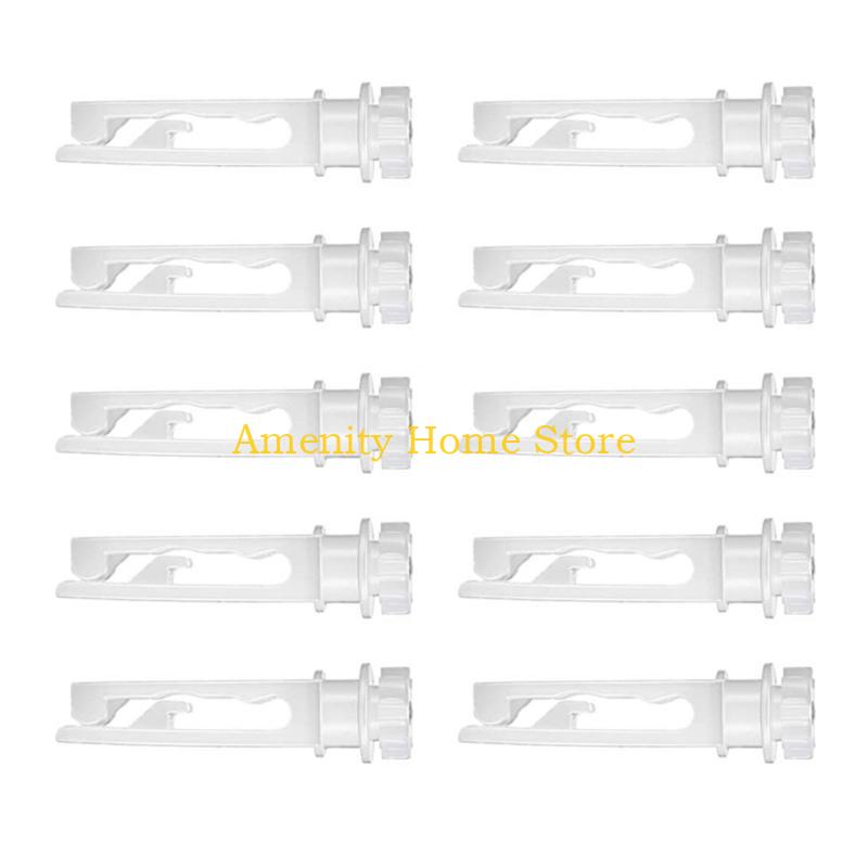 F26C 10Pcs Vertical Blind Repair Stem White Clip for Window Adjustments