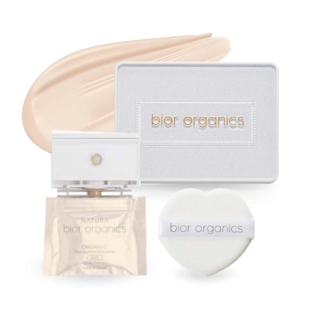 

Organic Aqua Airless Cushion NaturaBiol Compact Refill Light 003N & (with Puff)