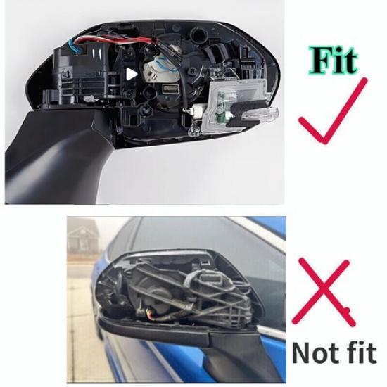 For 2018- Toyota Camry Car Side Mirror Cover Housing Cap Wing Shell Cap
