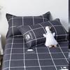 Winter Single Bed Sheet and Quilt Cover Set - 1.5m, Washed Cotton, Includes Pillowcase, Dormitory Style