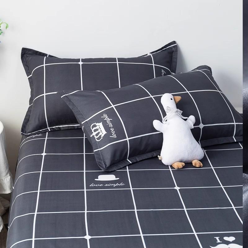 Winter Single Bed Sheet and Quilt Cover Set - 1.5m, Washed Cotton, Includes Pillowcase, Dormitory Style