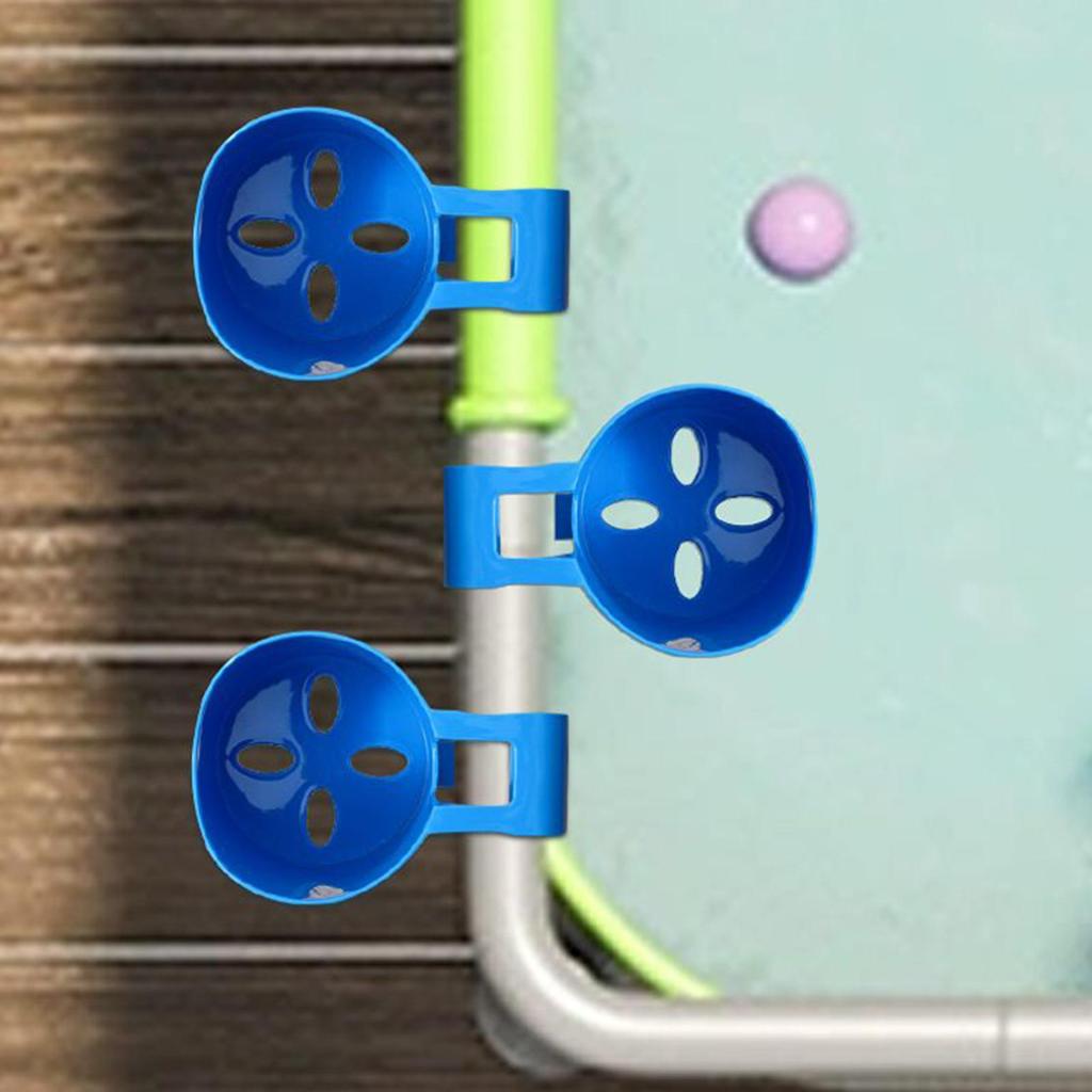 4pcs Swimming Pool Cup Holder Storage Rack Swimming Pool Beverage Beer Cup Holder Hand Soap Hanger  Pool Drink Glass Holding