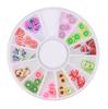 1 Box Colour Steel Bead 3D Round Nail Studs Nail Rhinestone  Decoration