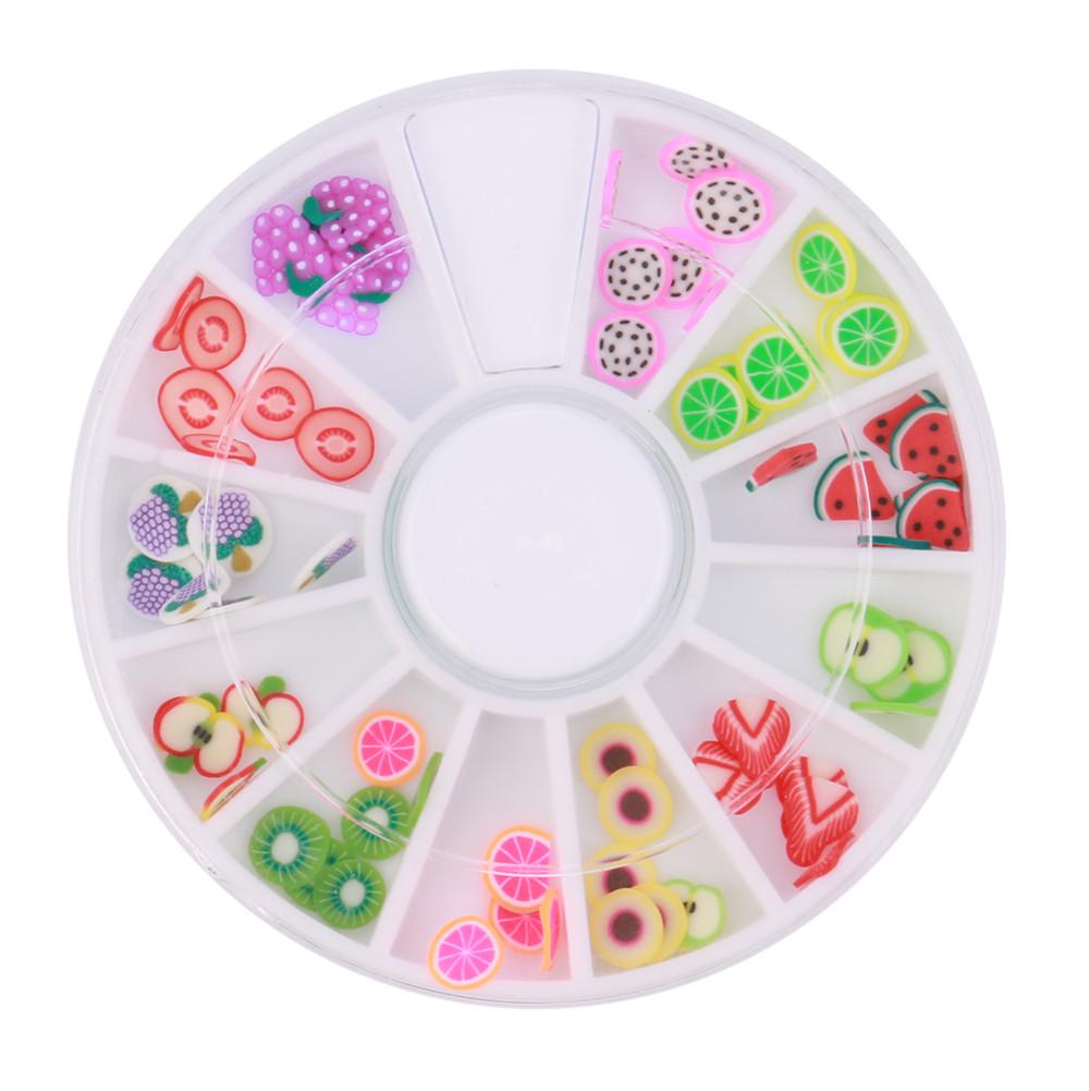 1 Box Colour Steel Bead 3D Round Nail Studs Nail Rhinestone  Decoration