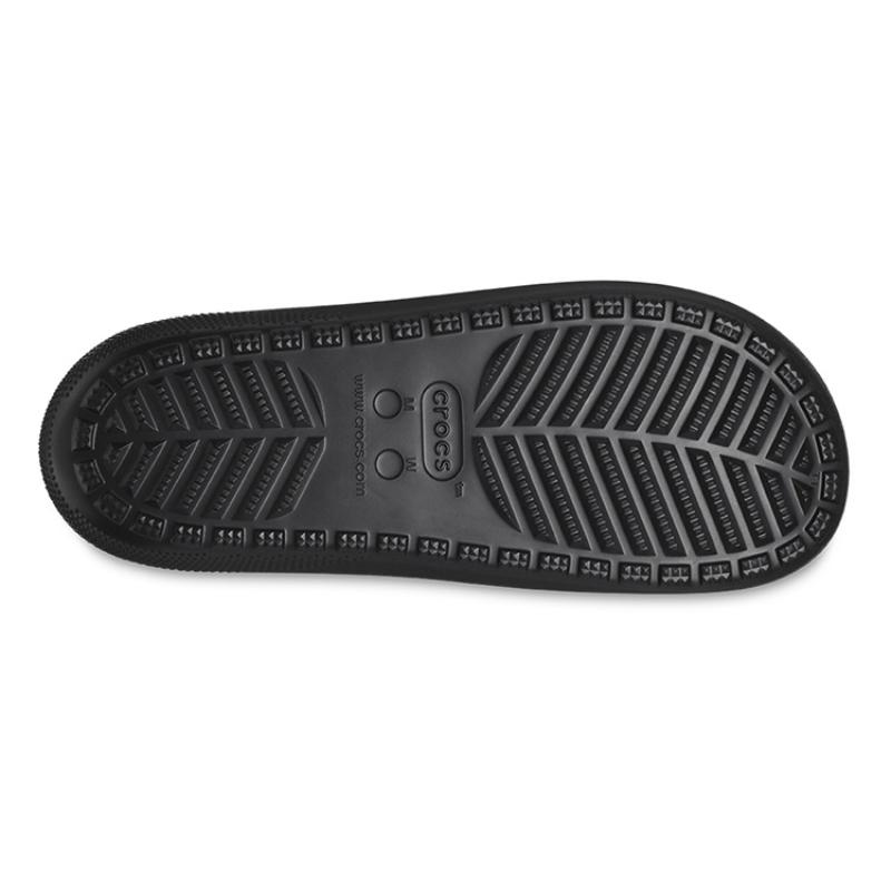 Crocs EVA Monochrome Round Toe Slippers Unisex Black