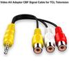 3.5MM To 3 RCA Cable Video Component AV Adapter Cable For TCLTV 3.5mm To RCA Red White And Yellow Female Video Cable TV Set