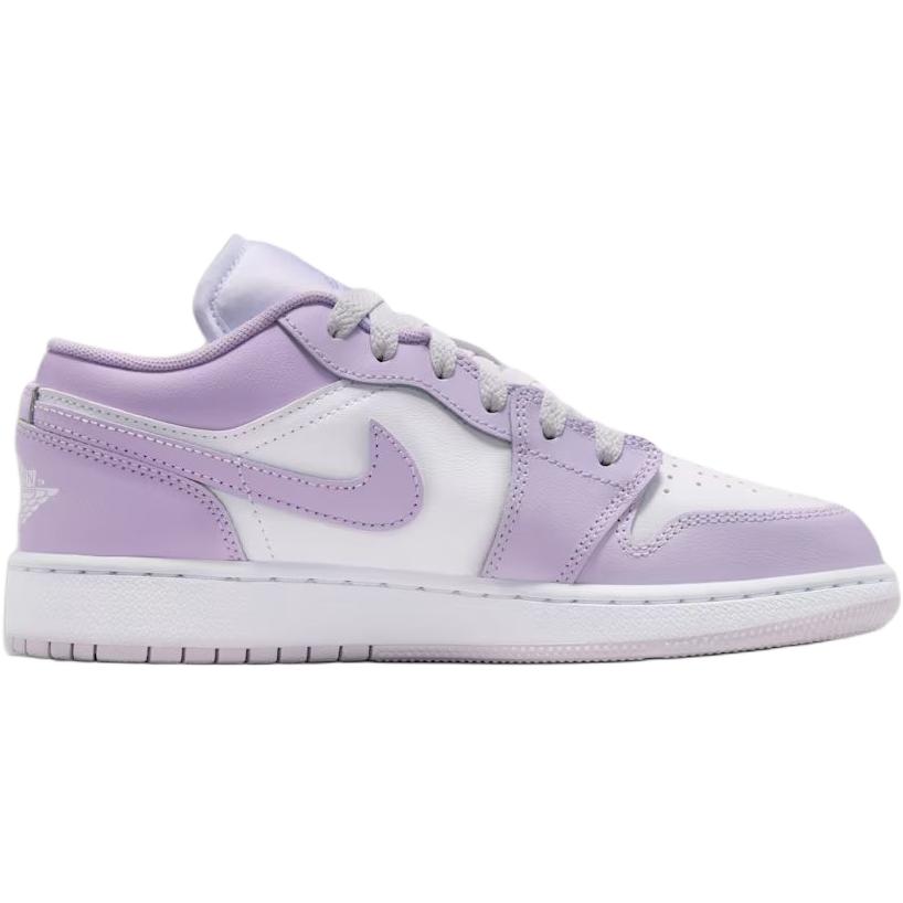 Air Jordan 1 Low GS Violet Mist Kids Sneakers Pink Barely-Grape White 553560-502