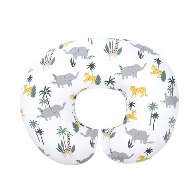 Cotton Nursing Pillow Infant Feeding Pillow Multiple Pattern Infant Nursing Support Pillow for Enhances Baby Bonding