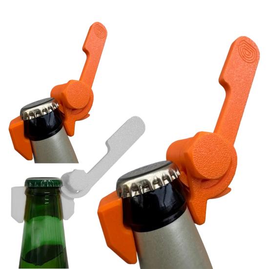 Flaschenöffner mit Hebeldesign Tragbarer Bierdeckelentferner für Glasflaschen Leichtes Wesentliches Küchenwerkzeug für Outdoor-Camping-Party